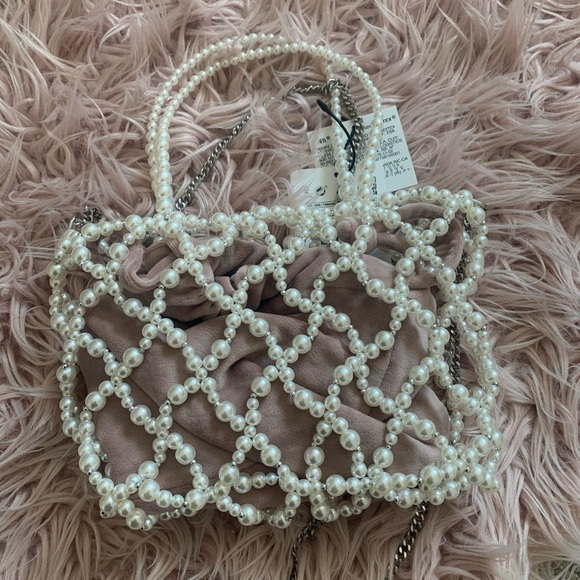 Zara Velvet Pearl Bag - Picture 6 of 6